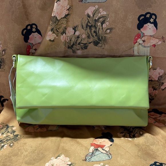 Lime Green Women's Clutch - Picture 1 of 4